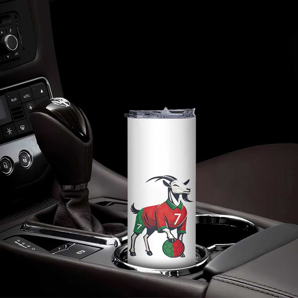Number Seven Soccer GOAT Siuuuu Celebration Skinny Tumbler TS12 Print Your Wear