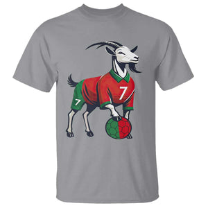 Number Seven Soccer GOAT Siuuuu Celebration T Shirt TS12 Sport Gray Print Your Wear