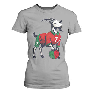 Number Seven Soccer GOAT Siuuuu Celebration T Shirt For Women TS12 Sport Gray Print Your Wear
