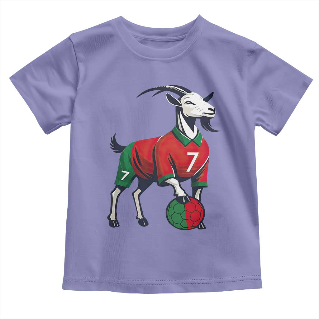 Number Seven Soccer GOAT Siuuuu Celebration Toddler T Shirt TS12 Violet Print Your Wear