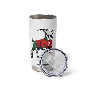Number Seven Soccer GOAT Siuuuu Celebration Tumbler Cup TS12 Print Your Wear