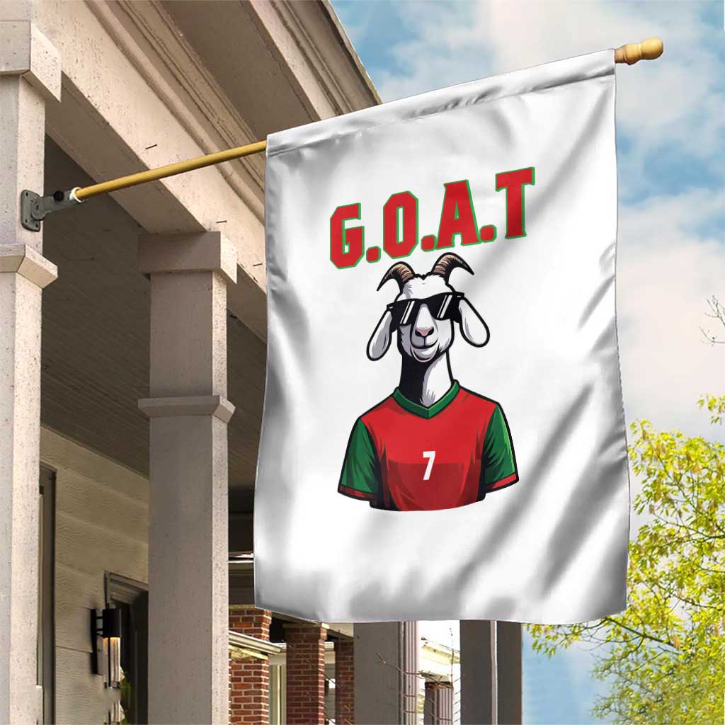 Siuuuu Goat Soccer Celebration Garden Flag Gift For Fans TS12 Print Your Wear
