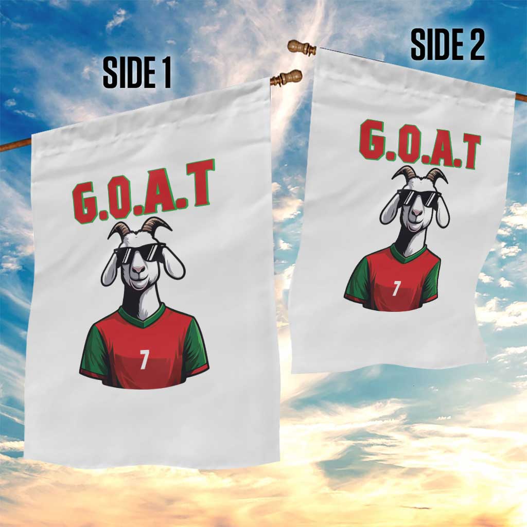 Siuuuu Goat Soccer Celebration Garden Flag Gift For Fans TS12 Print Your Wear