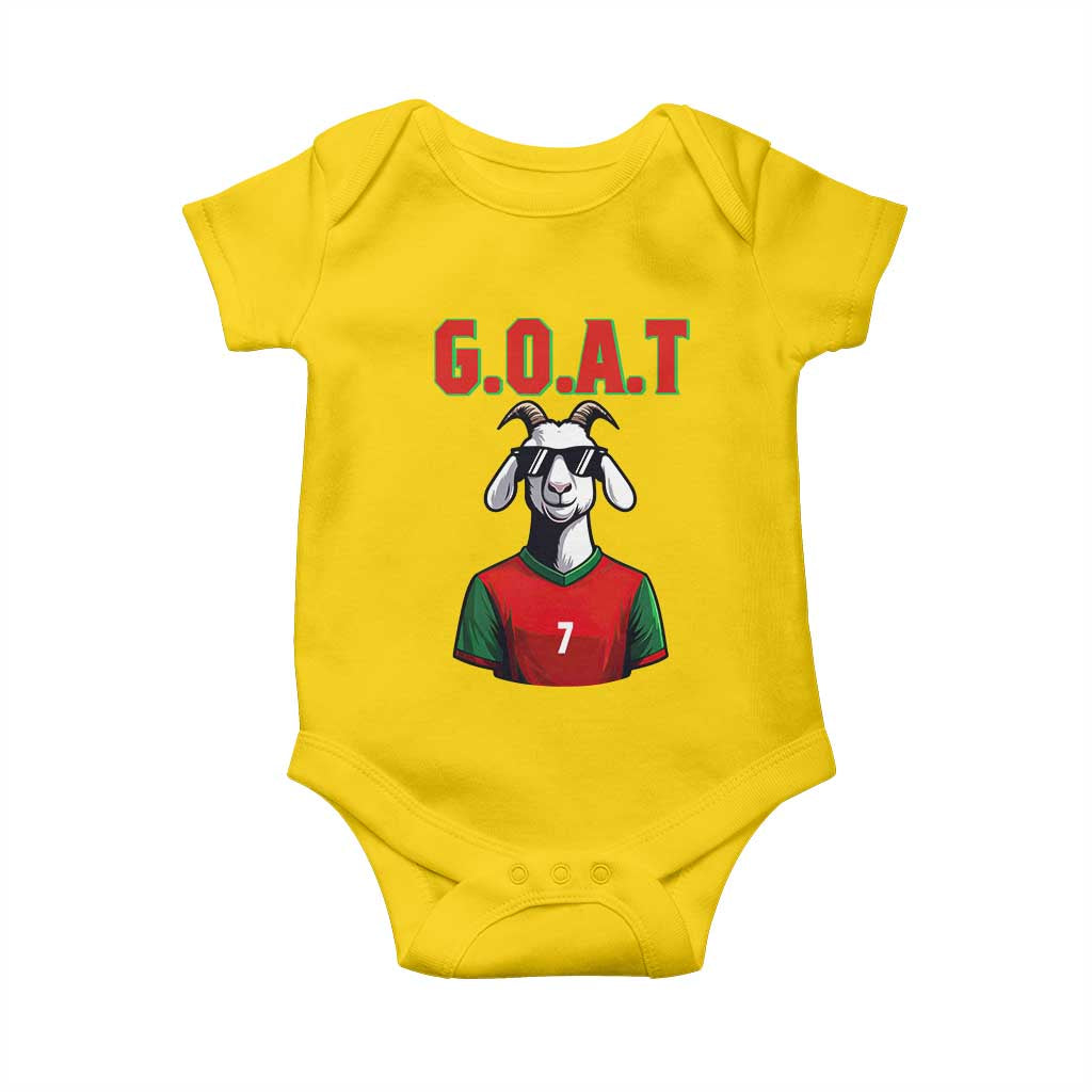 Siuuuu Goat Soccer Celebration Baby Onesie Gift For Fans TS12 Daisy Print Your Wear