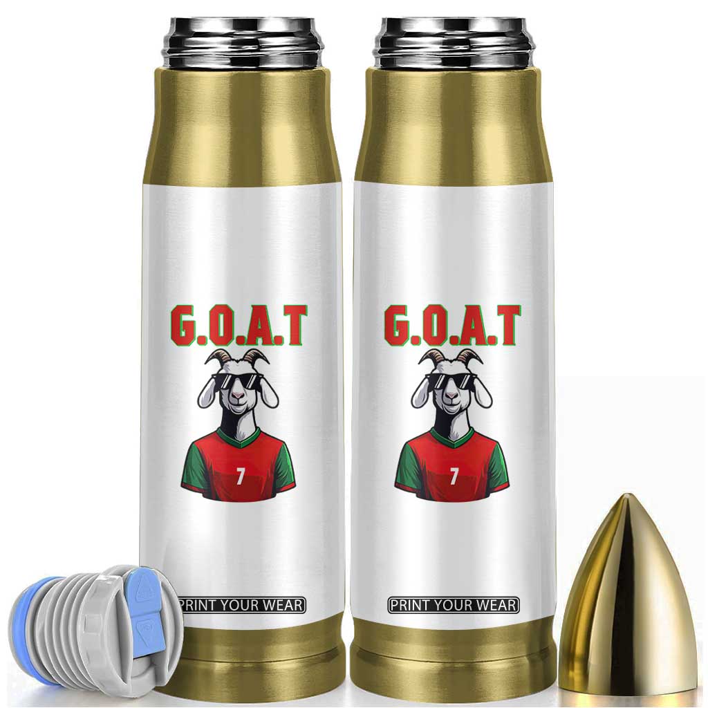 Siuuuu Goat Soccer Celebration Bullet Tumbler Gift For Fans TS12 White Print Your Wear