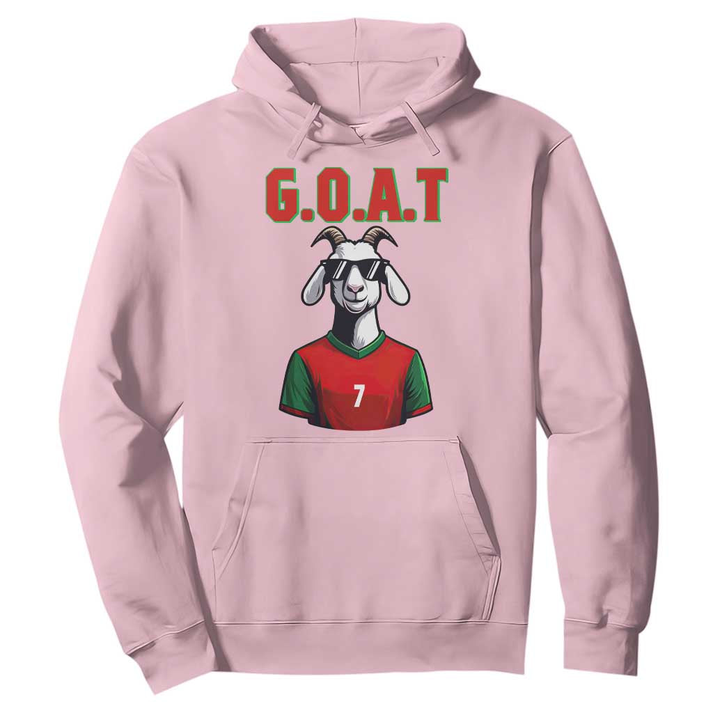 Siuuuu Goat Soccer Celebration Hoodie Gift For Fans TS12 Light Pink Print Your Wear