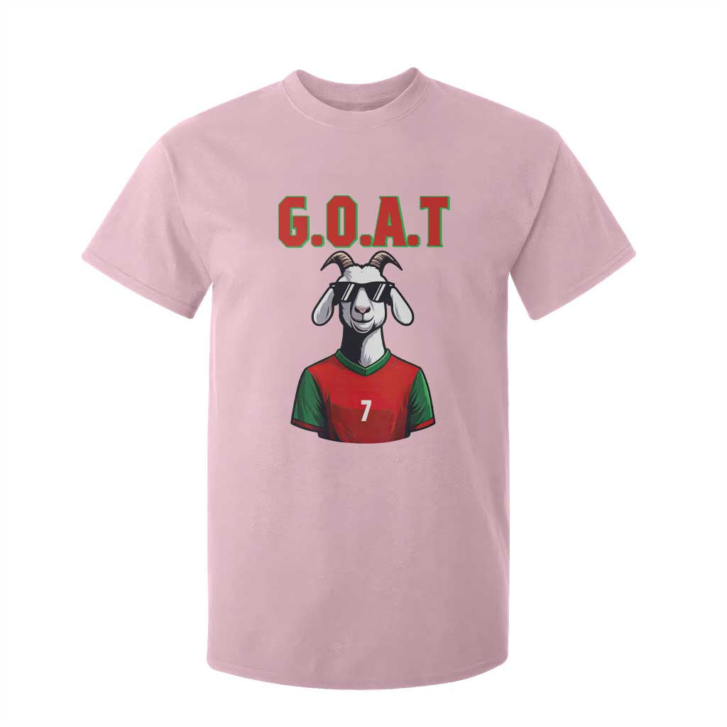 Siuuuu Goat Soccer Celebration T Shirt For Kid Gift For Fans TS12 Light Pink Print Your Wear
