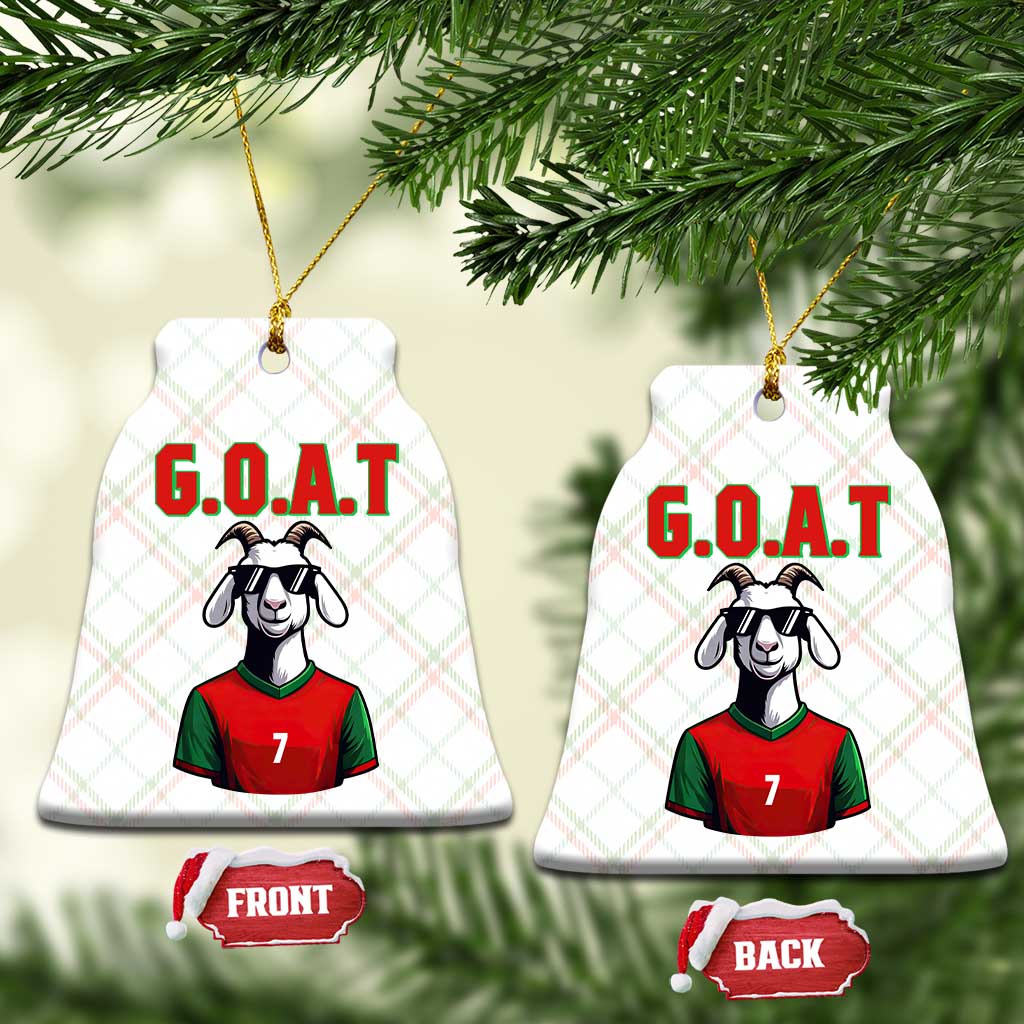 Siuuuu Goat Soccer Celebration Ceramic Ornament Gift For Fans TS12 Print Your Wear
