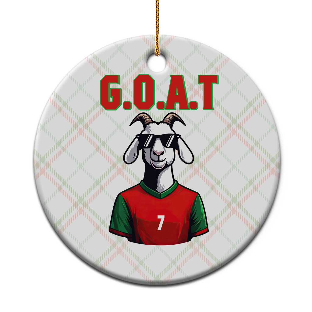 Siuuuu Goat Soccer Celebration Ceramic Ornament Gift For Fans TS12 1pc Christmas Plaid Print Your Wear