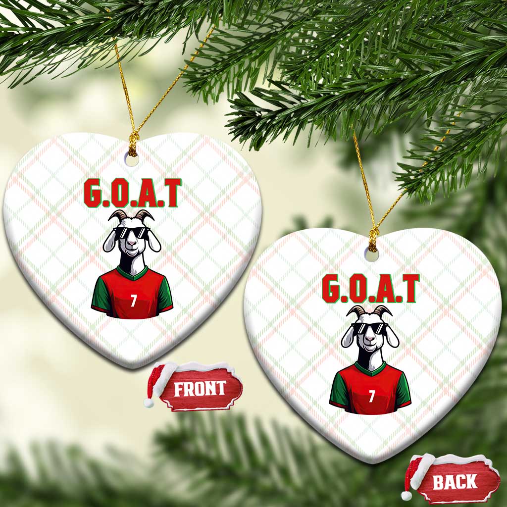 Siuuuu Goat Soccer Celebration Ceramic Ornament Gift For Fans TS12 Print Your Wear