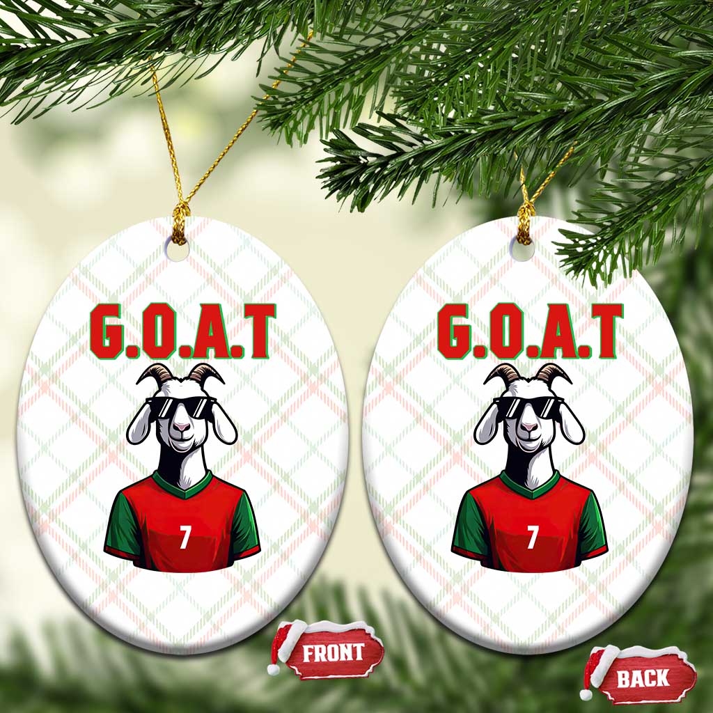 Siuuuu Goat Soccer Celebration Ceramic Ornament Gift For Fans TS12 Print Your Wear