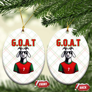 Siuuuu Goat Soccer Celebration Ceramic Ornament Gift For Fans TS12 Print Your Wear
