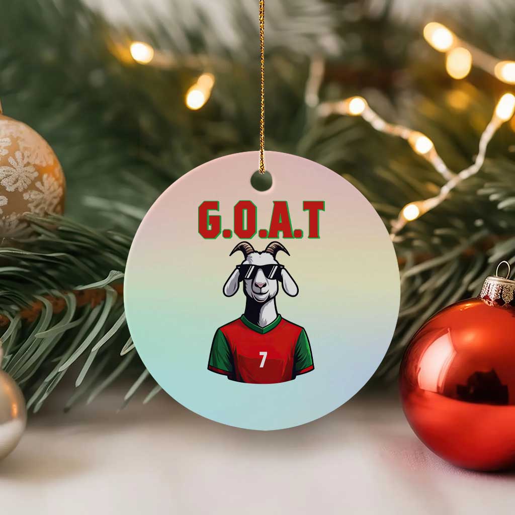 Siuuuu Goat Soccer Celebration Ceramic Ornament Gift For Fans TS12 1pc Pastel Print Your Wear