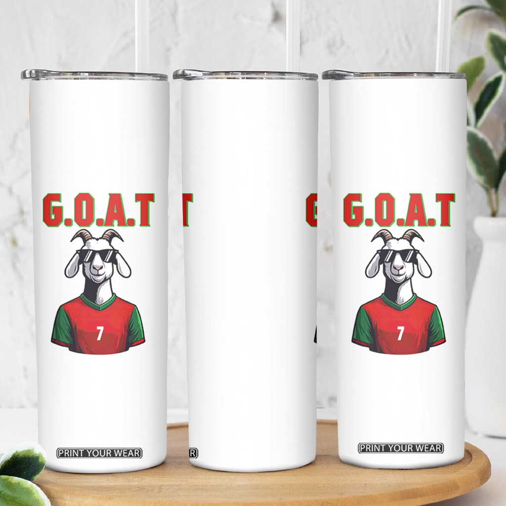 Siuuuu Goat Soccer Celebration Skinny Tumbler Gift For Fans TS12 Print Your Wear