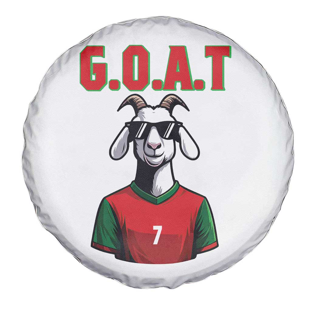 Siuuuu Goat Soccer Celebration Spare Tire Cover Gift For Fans TS12 Print Your Wear