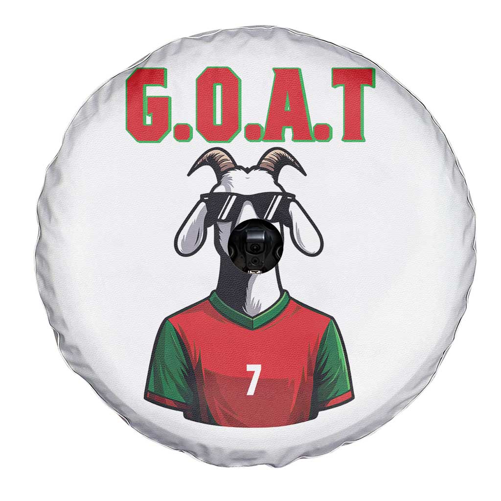 Siuuuu Goat Soccer Celebration Spare Tire Cover Gift For Fans TS12 Print Your Wear
