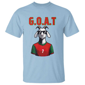 Siuuuu Goat Soccer Celebration T Shirt Gift For Fans TS12 Light Blue Print Your Wear