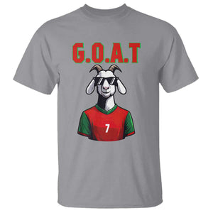 Siuuuu Goat Soccer Celebration T Shirt Gift For Fans TS12 Sport Gray Print Your Wear