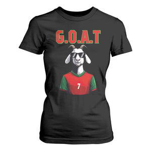 Siuuuu Goat Soccer Celebration T Shirt For Women Gift For Fans TS12 Black Print Your Wear