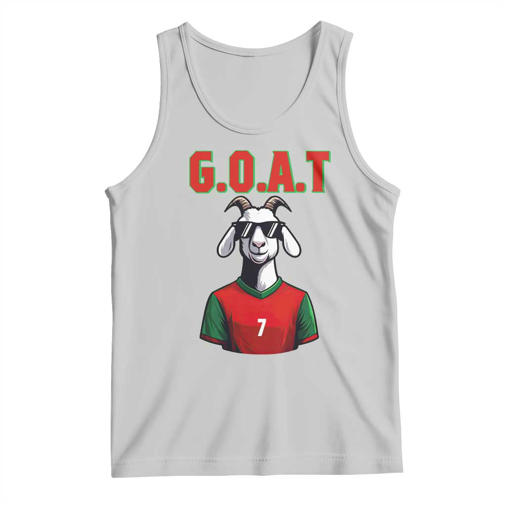 Siuuuu Goat Soccer Celebration Tank Top Gift For Fans TS12 Ash Print Your Wear