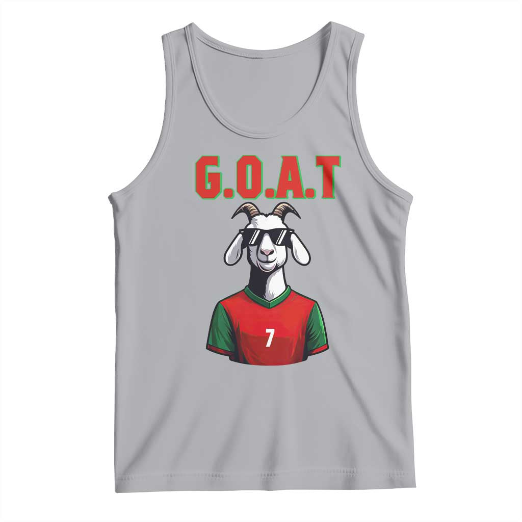 Siuuuu Goat Soccer Celebration Tank Top Gift For Fans TS12 Athletic Heather Print Your Wear