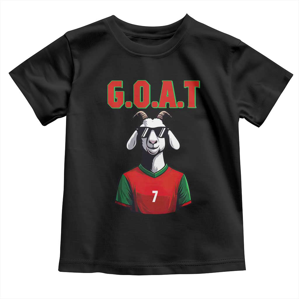 Siuuuu Goat Soccer Celebration Toddler T Shirt Gift For Fans TS12 Black Print Your Wear