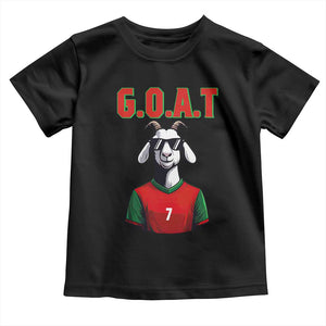 Siuuuu Goat Soccer Celebration Toddler T Shirt Gift For Fans TS12 Black Print Your Wear