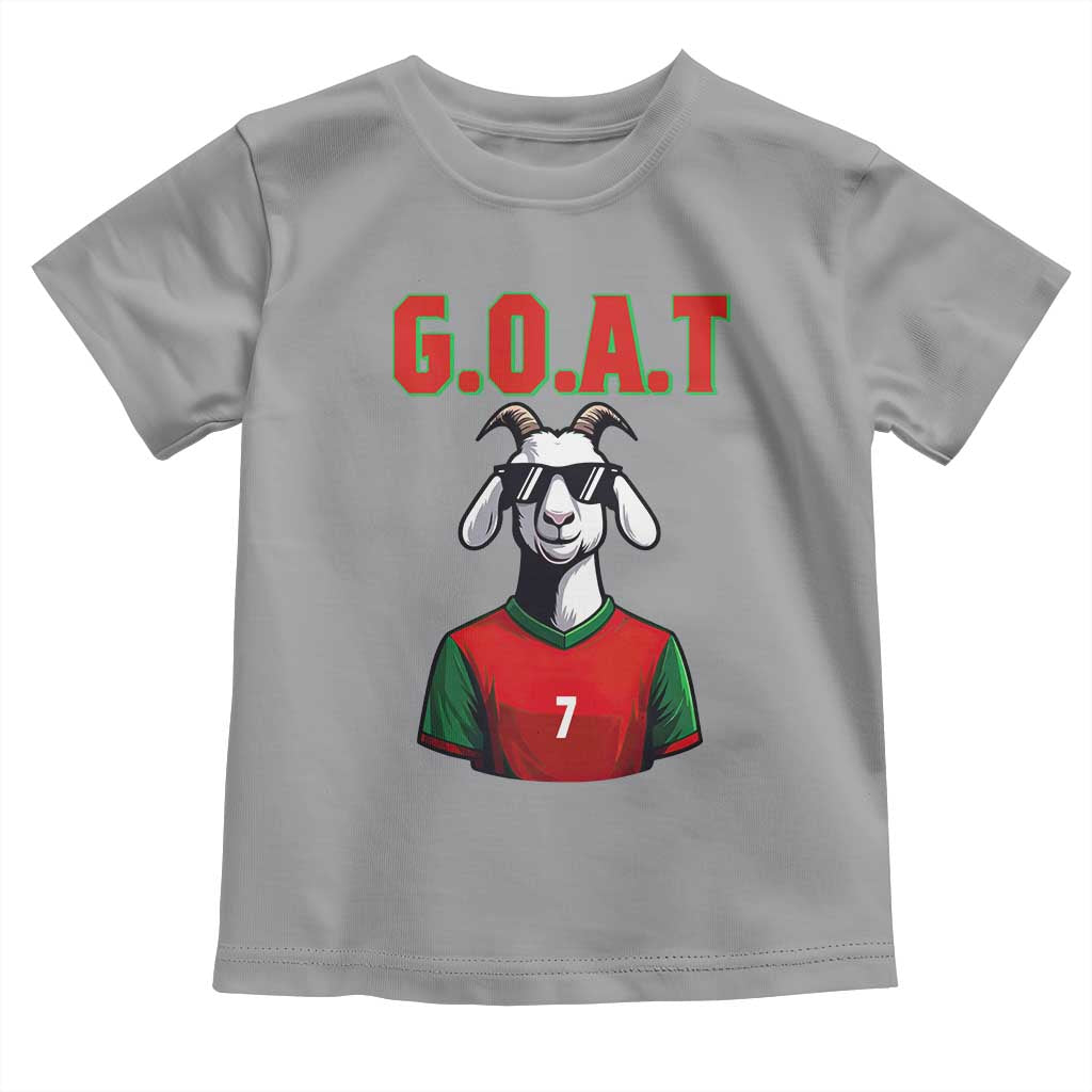 Siuuuu Goat Soccer Celebration Toddler T Shirt Gift For Fans TS12 Sport Gray Print Your Wear