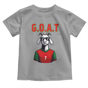 Siuuuu Goat Soccer Celebration Toddler T Shirt Gift For Fans TS12 Sport Gray Print Your Wear