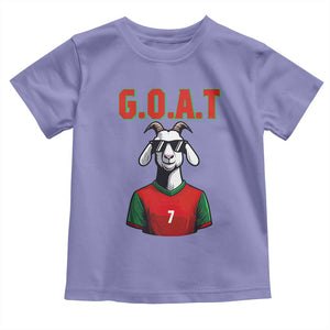 Siuuuu Goat Soccer Celebration Toddler T Shirt Gift For Fans TS12 Violet Print Your Wear