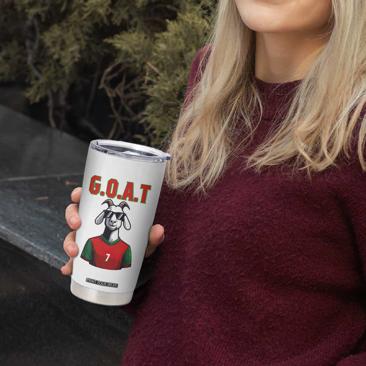 Siuuuu Goat Soccer Celebration Tumbler Cup Gift For Fans TS12 Print Your Wear