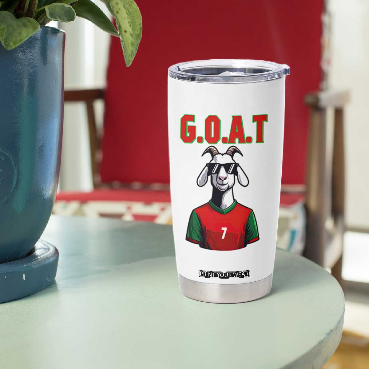 Siuuuu Goat Soccer Celebration Tumbler Cup Gift For Fans TS12 Print Your Wear