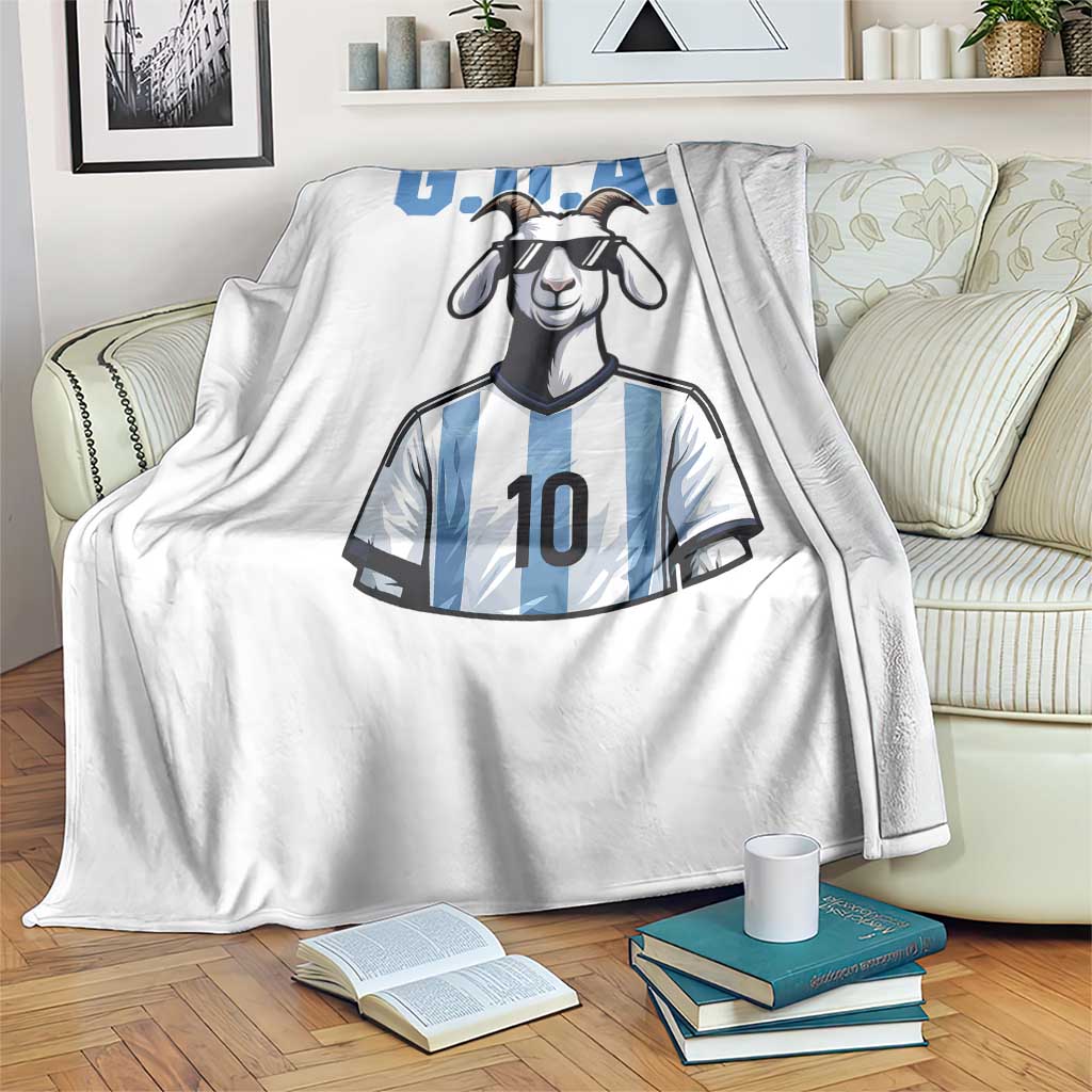 The Goat Of Soccer Number Ten Throw Blanket Gift For Fans TS12 Print Your Wear