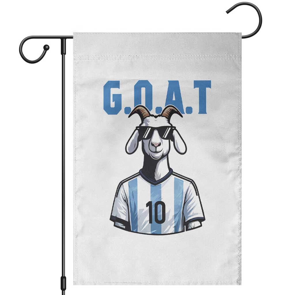 The Goat Of Soccer Number Ten Garden Flag Gift For Fans TS12 White Print Your Wear