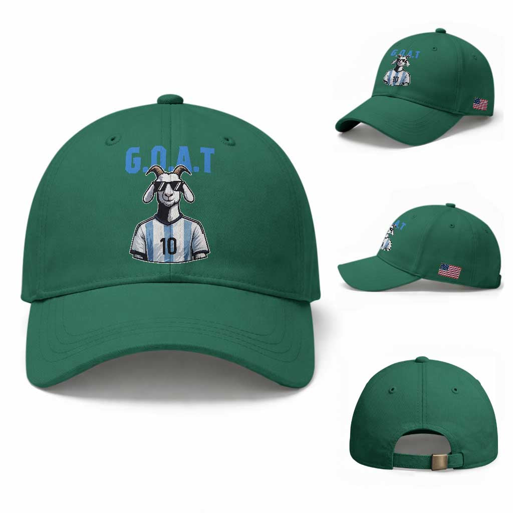 The Goat Of Soccer Number Ten Baseball Cap Gift For Fans TS12 Baseball Cap Universal Fit Irish Green Print Your Wear