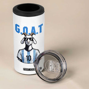 The Goat Of Soccer Number Ten 4 in 1 Can Cooler Tumbler Gift For Fans TS12 Print Your Wear