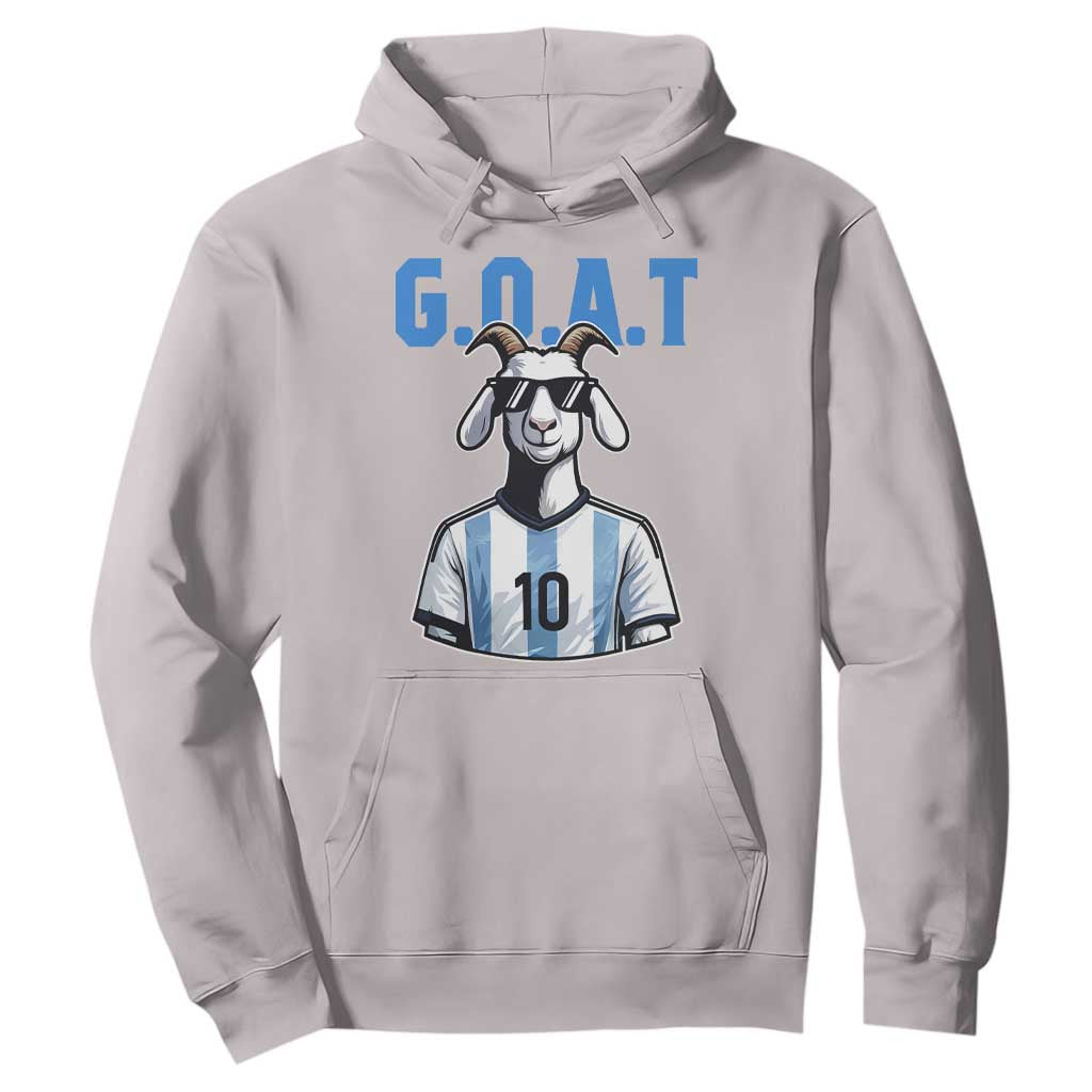 The Goat Of Soccer Number Ten Hoodie Gift For Fans TS12 Ice Gray Print Your Wear