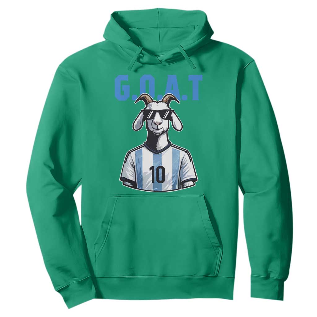 The Goat Of Soccer Number Ten Hoodie Gift For Fans TS12 Irish Green Print Your Wear
