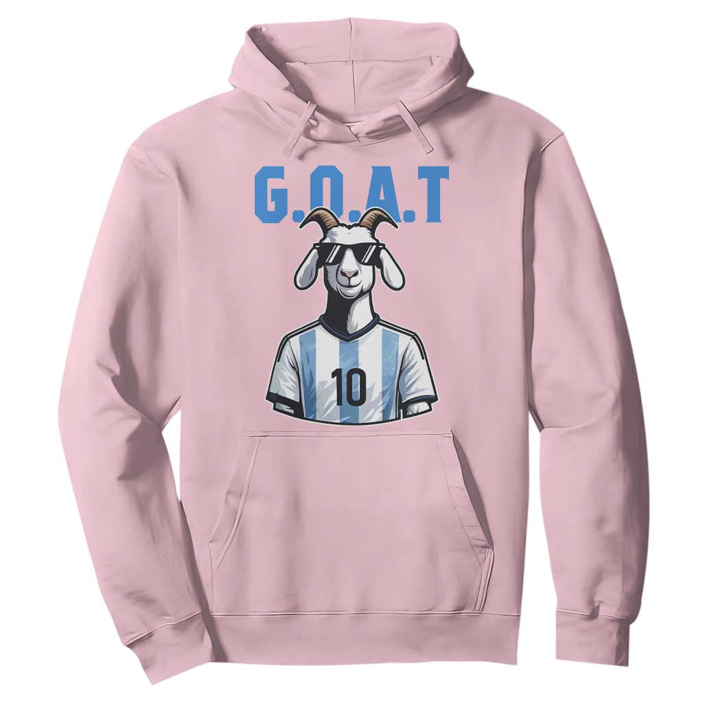 The Goat Of Soccer Number Ten Hoodie Gift For Fans TS12 Light Pink Print Your Wear