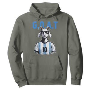 The Goat Of Soccer Number Ten Hoodie Gift For Fans TS12 Military Green Print Your Wear