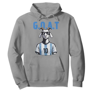 The Goat Of Soccer Number Ten Hoodie Gift For Fans TS12 Sport Gray Print Your Wear