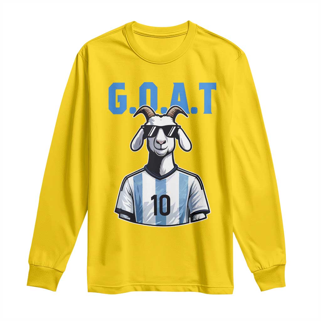 The Goat Of Soccer Number Ten Long Sleeve Shirt Gift For Fans TS12 Daisy Print Your Wear
