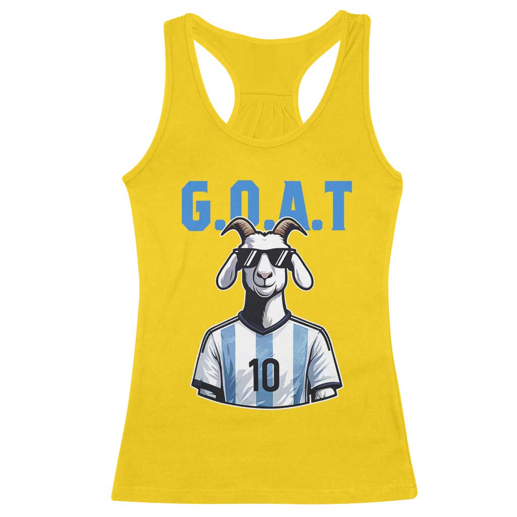 The Goat Of Soccer Number Ten Racerback Tank Top Gift For Fans TS12 Daisy Print Your Wear