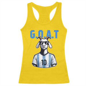 The Goat Of Soccer Number Ten Racerback Tank Top Gift For Fans TS12 Daisy Print Your Wear