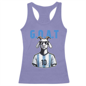 The Goat Of Soccer Number Ten Racerback Tank Top Gift For Fans TS12 Violet Print Your Wear