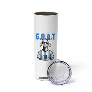 The Goat Of Soccer Number Ten Skinny Tumbler Gift For Fans TS12 Print Your Wear