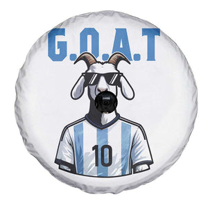 The Goat Of Soccer Number Ten Spare Tire Cover Gift For Fans TS12 Print Your Wear