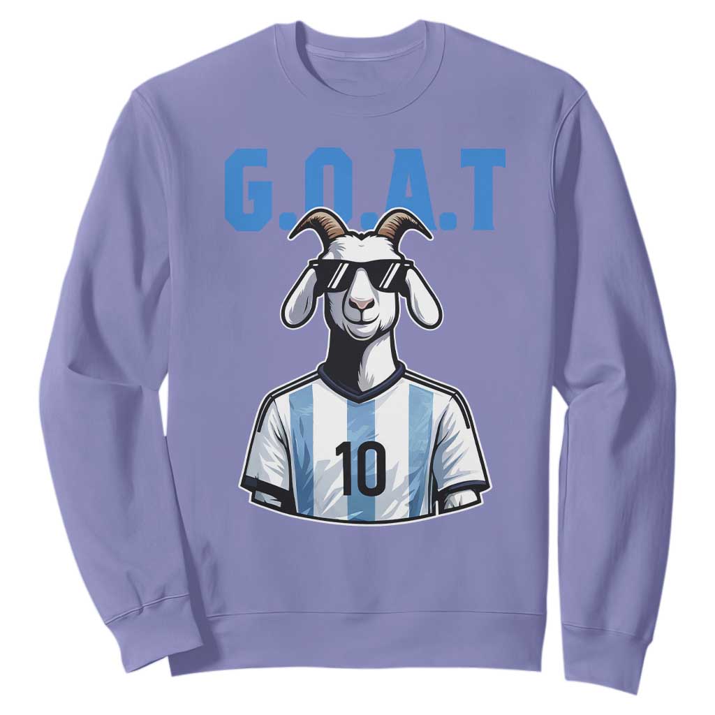 The Goat Of Soccer Number Ten Sweatshirt Gift For Fans TS12 Violet Print Your Wear