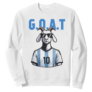 The Goat Of Soccer Number Ten Sweatshirt Gift For Fans TS12 White Print Your Wear