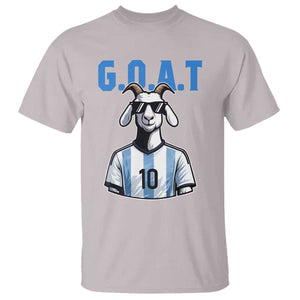 The Goat Of Soccer Number Ten T Shirt Gift For Fans TS12 Ice Gray Print Your Wear